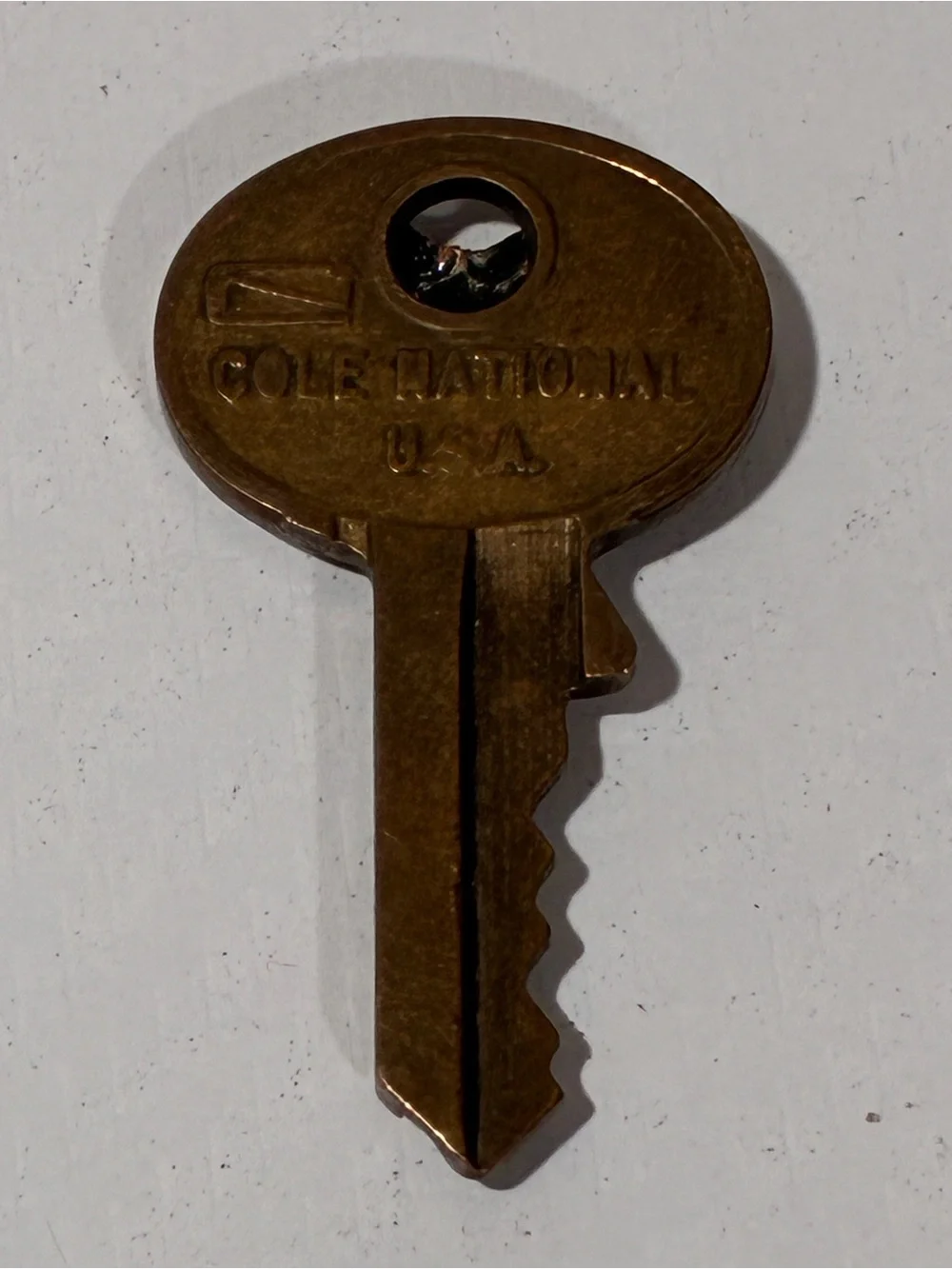 Vintage Brass Flying Dove Silver Tone Small Key_3
